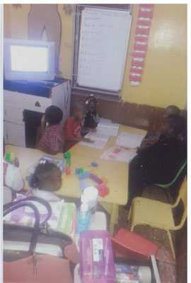 Children at the Charagape Childcare, Kindergarten and Elementary School — Manchester, Jamaica, West Indies Special Education B Group and their Teachers.